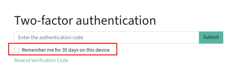 Two Factor Authentication